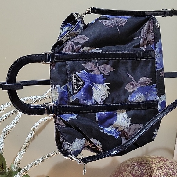 Prada Nylon Tessuto Floral Satchel/Crossbody - Picture 1 of 7